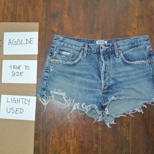 AGOLDE Parker denim shorts